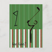 t-shirt tijd gestript briefkaart (Voorkant)