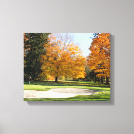 T-shirt Tijd in het najaar Canvas Afdruk