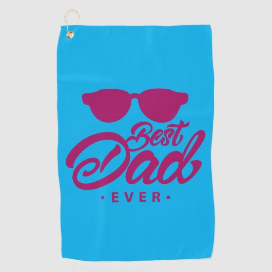 T-shirt-tijd met de beste pappa-handdoek golfhanddoek (Voorkant)