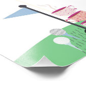 T-shirt Tijd of Tea Party Gast Gissen Poster (Hoek)