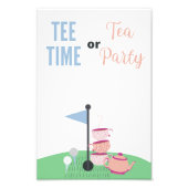 T-shirt Tijd of Tea Party Gast Gissen Poster (Voorkant)