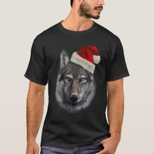 T-shirt, Timber Wolf in Santa Hat, elke dag is Ch T-shirt