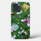 T-shirt Time Girly Golf Case-Mate iPhone Case (Achterkant)