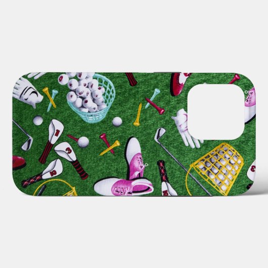 T-shirt Time Girly Golf Case-Mate iPhone Case (Achterkant (horizontaal))