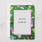 T-shirt Time Girly Golf Tournament White Kaart (Achterkant)