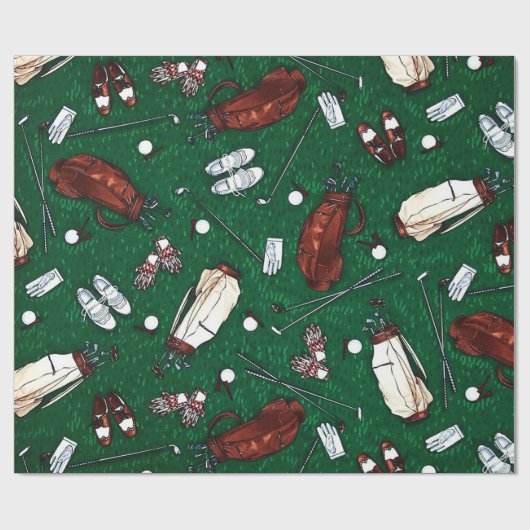 T-shirt Time Golf Cadeaupapier (Vlak)