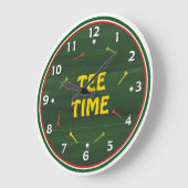 T-shirt Time Golf Clock Grote Klok (Hoek)
