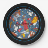 T-shirt Time Golf Pattern 2 Papieren Bordje (Voorkant)