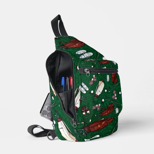 T-shirt Time Golf Sling Bag (Open)