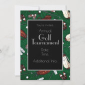 T-shirt Time Golf Tournament Invitation Kaart (Voorkant)