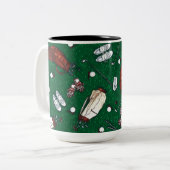 T-shirt Time Golf Tweekleurige Koffiemok (Voorkant links)