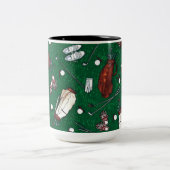 T-shirt Time Golf Tweekleurige Koffiemok (Center)