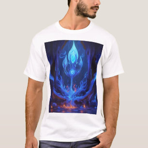 T-Shirt Titel: "Eeuwige Vlam van de Arcane" Descri