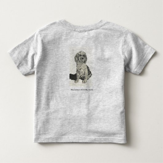 : T-Shirt Toddler Cocker Spaniel (Achterkant)