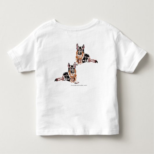 T-Shirt : Toddler / German Shepherd (Achterkant)