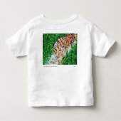 T-Shirt: Toddler Tekening van een tijger Kinder Shirts (Achterkant)