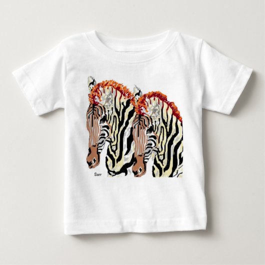 T-Shirt Toddlers : Zebra (Voorkant)