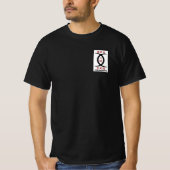T-Shirt Tokushinryu, Kobudo, Europa, zwart (Voorkant)