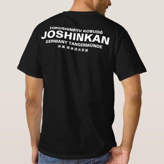 T-Shirt Tokushinryu, Kobudo, Joshinkan, black (Achterkant)