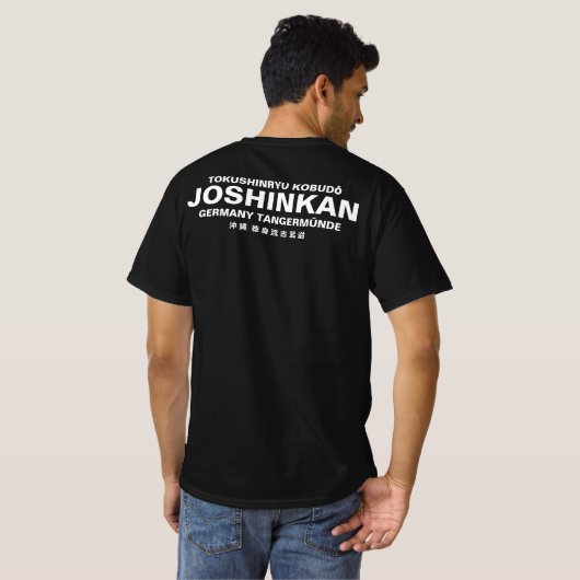 T-Shirt Tokushinryu, Kobudo, Joshinkan, black (Achterkant volledig)