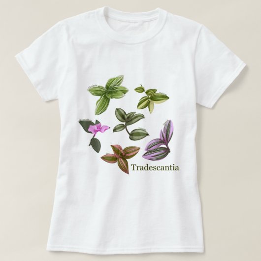 T-shirt Tradescantia planten (Design voorkant)