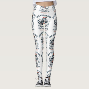 T-Shirt Trail Running Club 'Ren Wild Ren Vrij' Leggings
