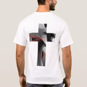 T-Shirt Trend Abstract Zwart Wit Poederig (Achterkant)