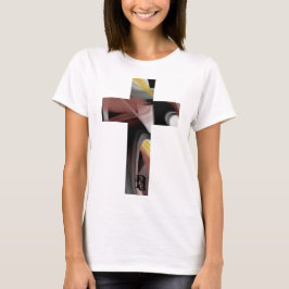 T-Shirt Trend Abstract Zwart Wit Poederig