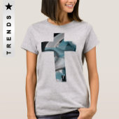 T-Shirt Trend Abstracte Blauwe Oceaan