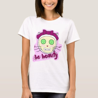 T-Shirt. Trendy aangepaste glimlachende gelukkige T-shirt