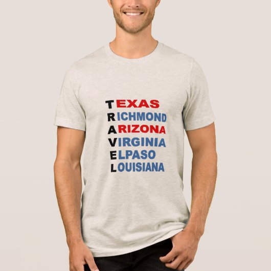 T-shirt Tri blend haver REIZEN VS (Voorkant)