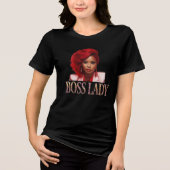 T-Shirt Tri-Blend Shirt voor de Baas Dame (Voorkant)