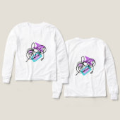 T-Shirt Tri-Blend Shirts  Modern Colorful Pattern  (Voorkant /achterkant)