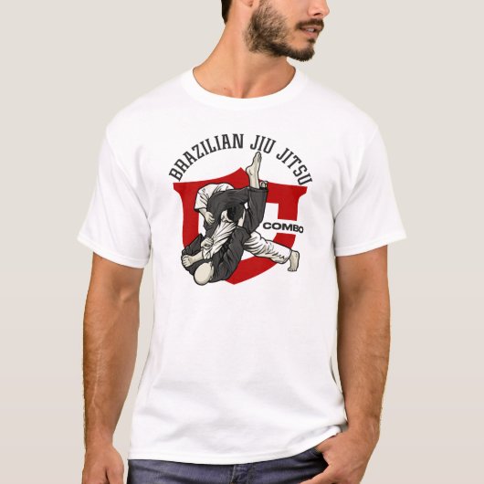 T-Shirt Triangle BRAZILIAN JIU JITSU (Voorkant)