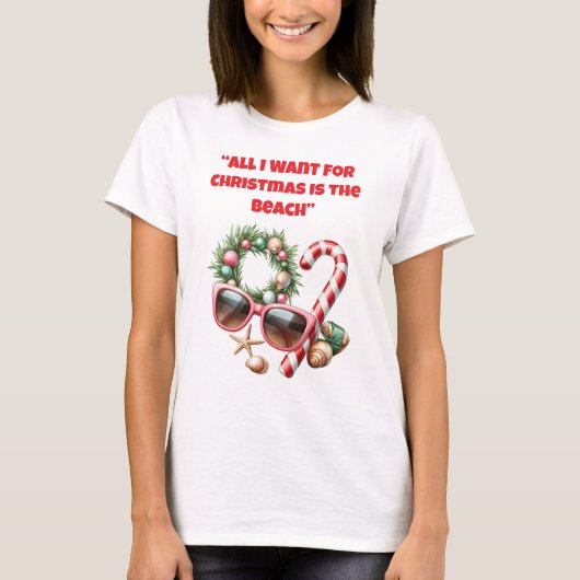T-Shirt-Tropical Christmas Family T Shirt (Voorkant)