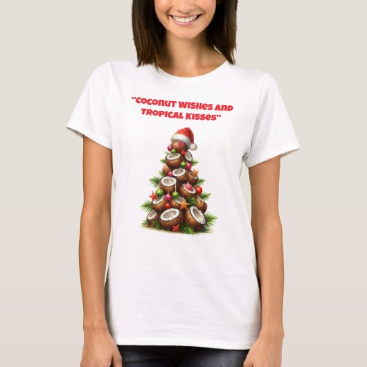 T-Shirt-Tropical Christmas Family T Shirts (Voorkant)