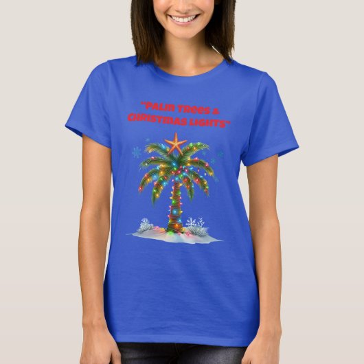 T-Shirt-Tropical Christmas Family T Shirts (Voorkant)