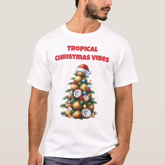 T-Shirt-Tropical Christmas Family T-Shirts (Voorkant)