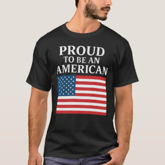T-shirt 'Trots Amerikan te Zijn'