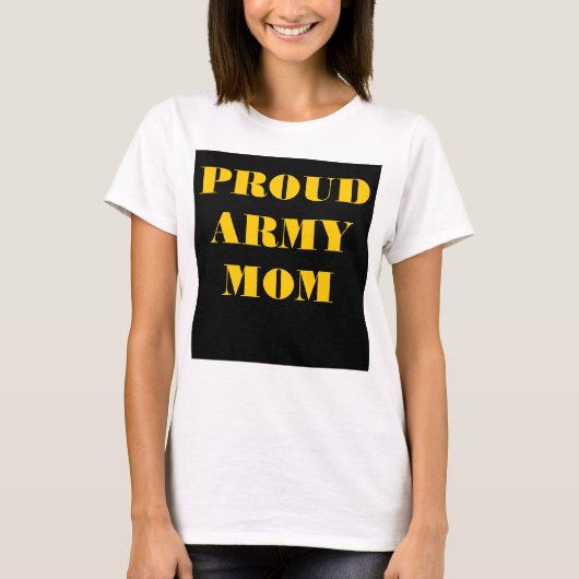 T-shirt trotse Army moeder (Voorkant)