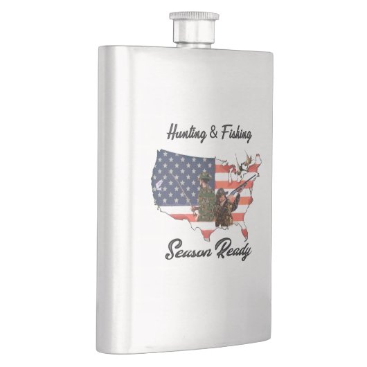 T-Shirt Trucker Hat Button Tape jagen en Vist Flacon (Rechts)