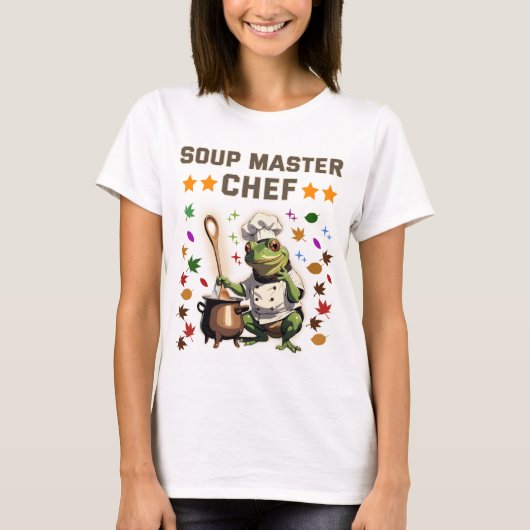 T-shirt trui T van Soup Master Chef Funny Frog (Voorkant)