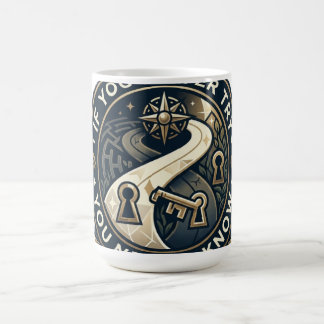 T-Shirt Try to Know: Vintage Golden Badge Design Koffiemok