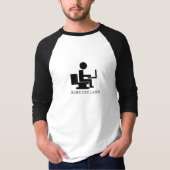 T-shirt tweekleurig zwart op wit (Voorkant)