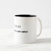 T-shirt Tweekleurige Koffiemok (Voorkant rechts)