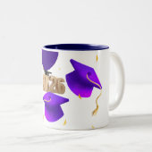 T-Shirt Tweekleurige Koffiemok (Voorkant rechts)