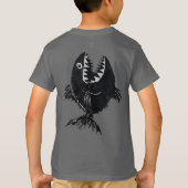 T-shirt Two scary fish, tattoo style, personalized (Achterkant)