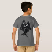 T-shirt Two scary fish, tattoo style, personalized (Achterkant volledig)