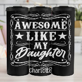 T-shirt Typografie Zwart Shirt, Grappige tekst Vad Thermosbeker