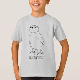 T-Shirt - Uil naar kleur met naam